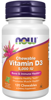 NOW Vitamin D3 400 IU 1000 IU 2000 IU 5000 IU - Softgel and Chewable