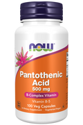 NOW Pantothenic Acid 500 mg - Vitamin B-5 Veg Capsules