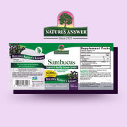 Nature’s Answer Sambucus elderberry liquid extract 120ml barcode