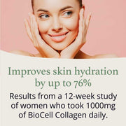 Lifestyle/use image: Good Health Naturally Joint and Skin Matrix collagen supplement daily routine capsules 120 count