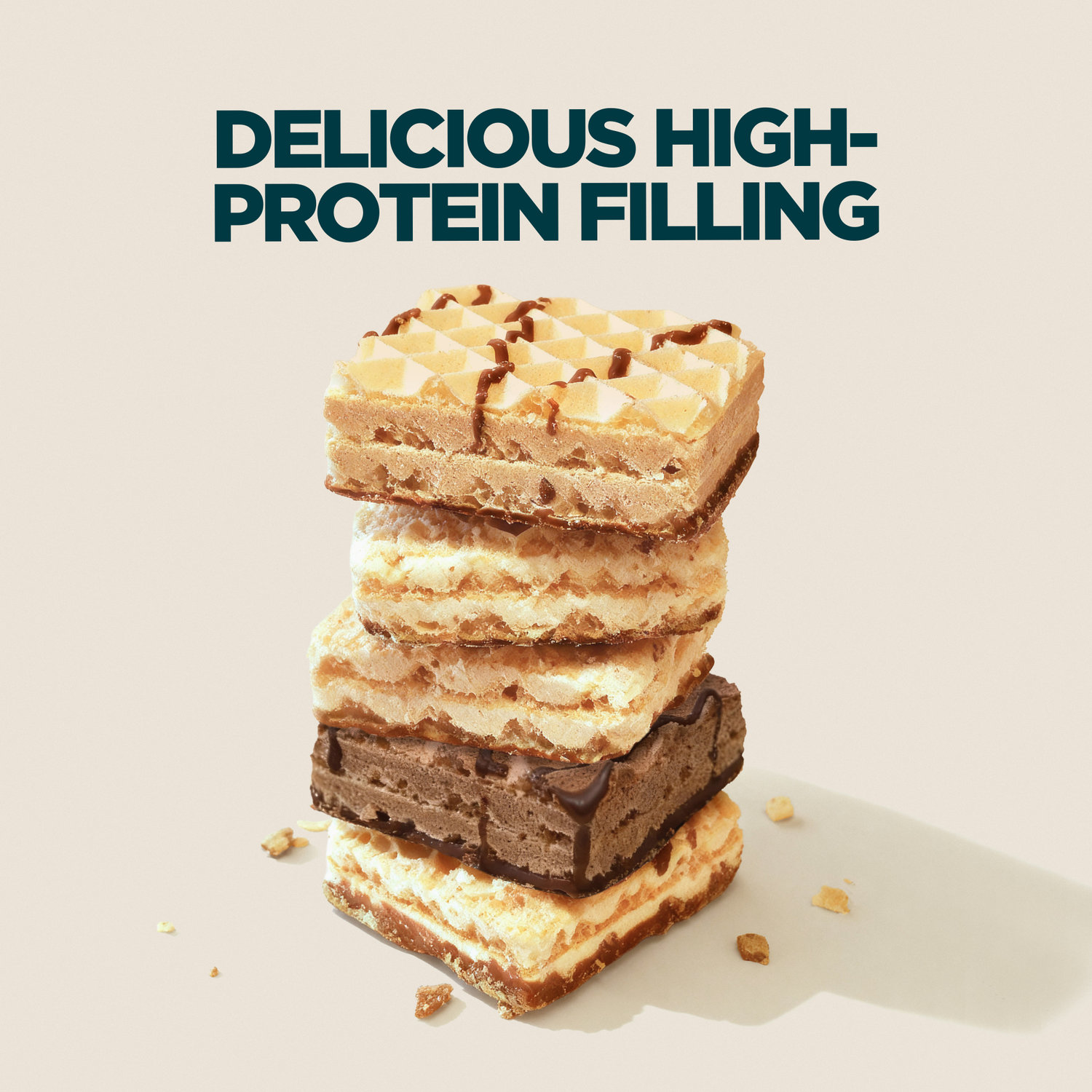 MyProtein Crispy Wafer Chocolate Flavour Protein Bar 10 x 42g crispy protein snack bars for everyday use