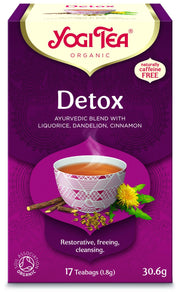 Yogi Tea Organic Detox Herbal Tea box 17 teabags 30.6g