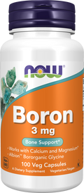 NOW Borum 3 mg Plantaardige Capsules - Albion™ Bororganische Glycine