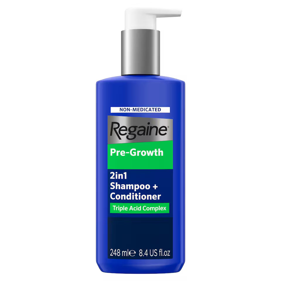Regaine Pre-Growth 2 in 1 Shampoo & Conditioner bottle 248ml