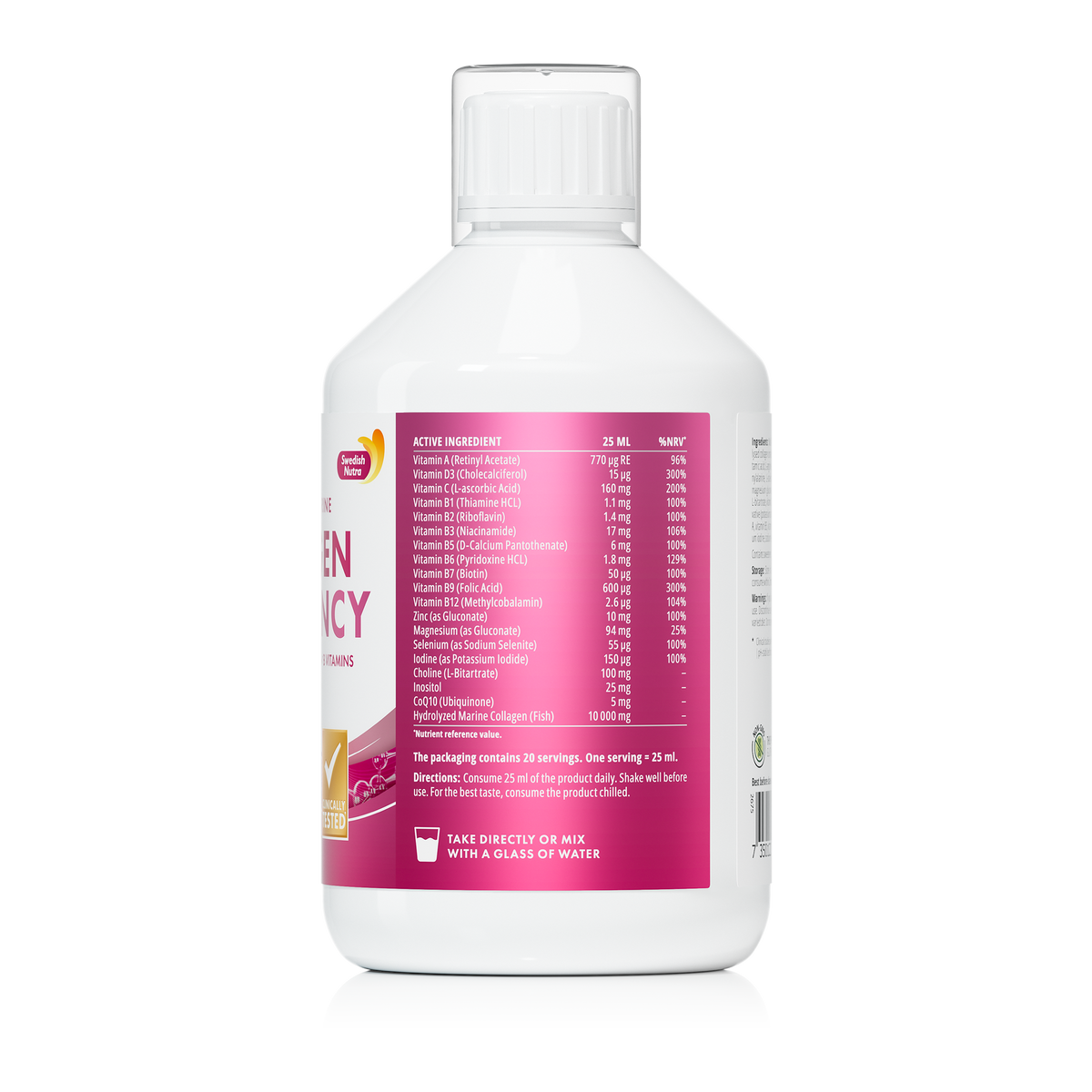 Swedish Nutra Collageen Droom Vloeibaar Bes 500ml