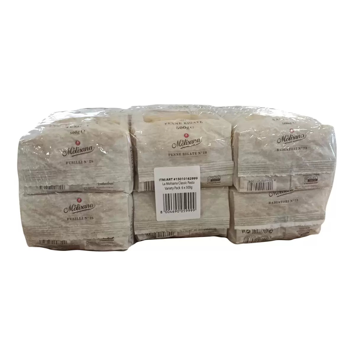 Barcode image: La Molisana pasta 6 pack barcode packaging 500g each