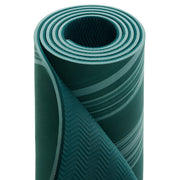 Lolë Yoga Mat with 2-in-1 Strap, Dark Teal Marble - 6mm Thick TPE