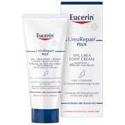 Eucerin UreaRepair Plus 10% Urea foot cream no fragrance 100ml tube front packaging