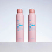 Front Image: Okoru body lotion spray La Tulipe in 2 250ml bottles front packaging