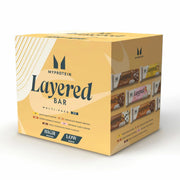 MyProtein Layered Protein Bar Variety Pack assorted flavours box 12 x 60g bars