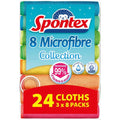 Spontex Microfibre Collection Cleaning Cloths 24 Pack