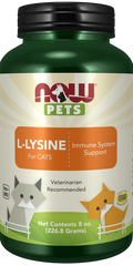 NOW Pets L-Lysine Poeder voor Katten - Zuiver Aminozuur Supplement - 226,8 g