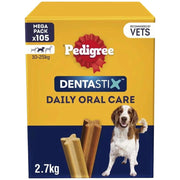 Pedigree Dentastix Daily Oral Care Medium Dogs 10–25kg 105 Sticks box front packaging
