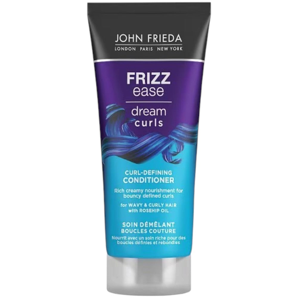 John Frieda Frizz Ease Dream Curls curl-defining conditioner rosehip oil 75ml tube front packaging