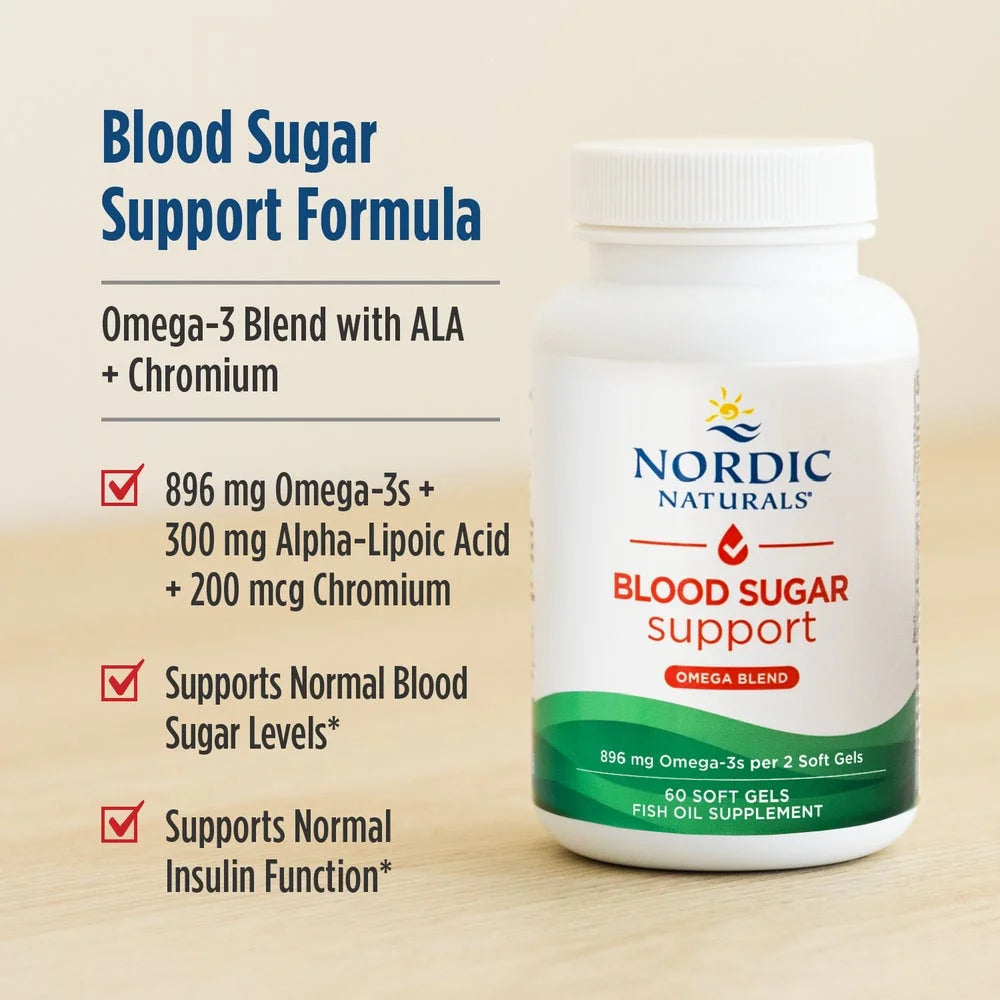 Nordic Naturals Omega Metabole Mix - met ALA & Chroom - 60 Softgels