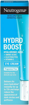 Neutrogena Hydro Boost Oogcrème 15ml - Met Hyaluronzuur & Vitamine E