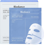 Biodance Hydro Cera-Nol Real Deep Hydrogel Face Mask pouch containing 4 hydrogel sheet masks