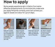 Perspirex Comfort Antiperspirant Roll-On 20ml application instructions roll-on bottle