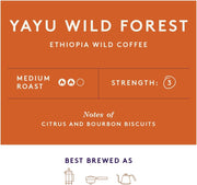 Union Yayu Wild Forest Ethiopian Whole Bean Coffee - 200g