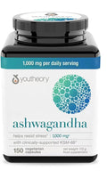 Youtheory Ashwagandha 1000 mg – 150 Vegetarische Capsules