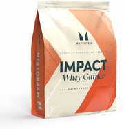 Front image: Myprotein Impact Whey Gainer chocolate smooth powder bag 2.5kg