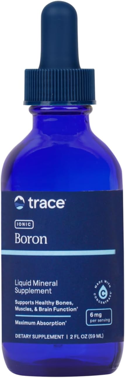 Front Image: Trace Minerals Ionic Boron 6mg liquid drops bottle 59ml