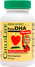 ChildLife Essentials Pure DHA for Kids Natural Berry Flavor 90 Softgels