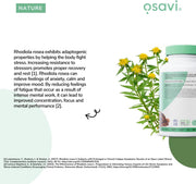 Osavi Rhodiola Rosea 400mg Root Extract - Standardized 3% - 120 Vegan Caps