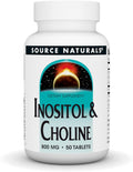 Source Naturals Inositol & Choline 800mg Tablets - 50 Count