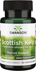 Swanson Schotse Kelp 750mg Biologische Zee Kelp – 30 Plantaardige Capsules