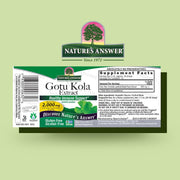 Nature’s Answer gotu kola liquid extract 30ml barcode