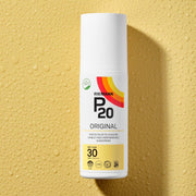 Riemann P20 Original SPF30 Sun Protection Spray bottle, 100ml, on white background.