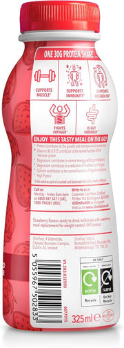 SlimFast Strawberry Ready To Drink shake barcode bottle 325ml