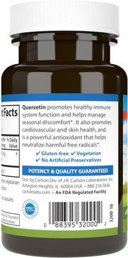 Barcode image: Carlson Quercetin capsules 500 mg barcode bottle 60 count