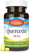 Carlson Quercetin 500 mg Capsules Vegetarian Supplement