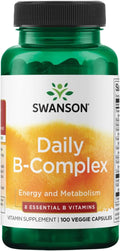 Swanson Dagelijkse B-Complex 100 Plantaardige Capsules