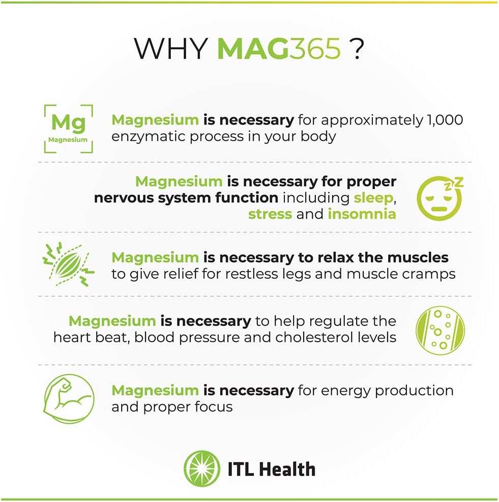 MAG365 Magnesium Citrate Powder, Exotic Lemon - 300g