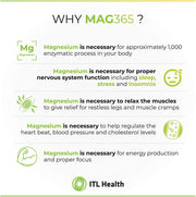 MAG365 Magnesium Citrate Powder, Unflavored - 300g