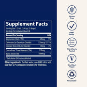 Supplement Facts Image: Trace Minerals Ionic Chromium supplement facts ingredients liquid bottle 59ml