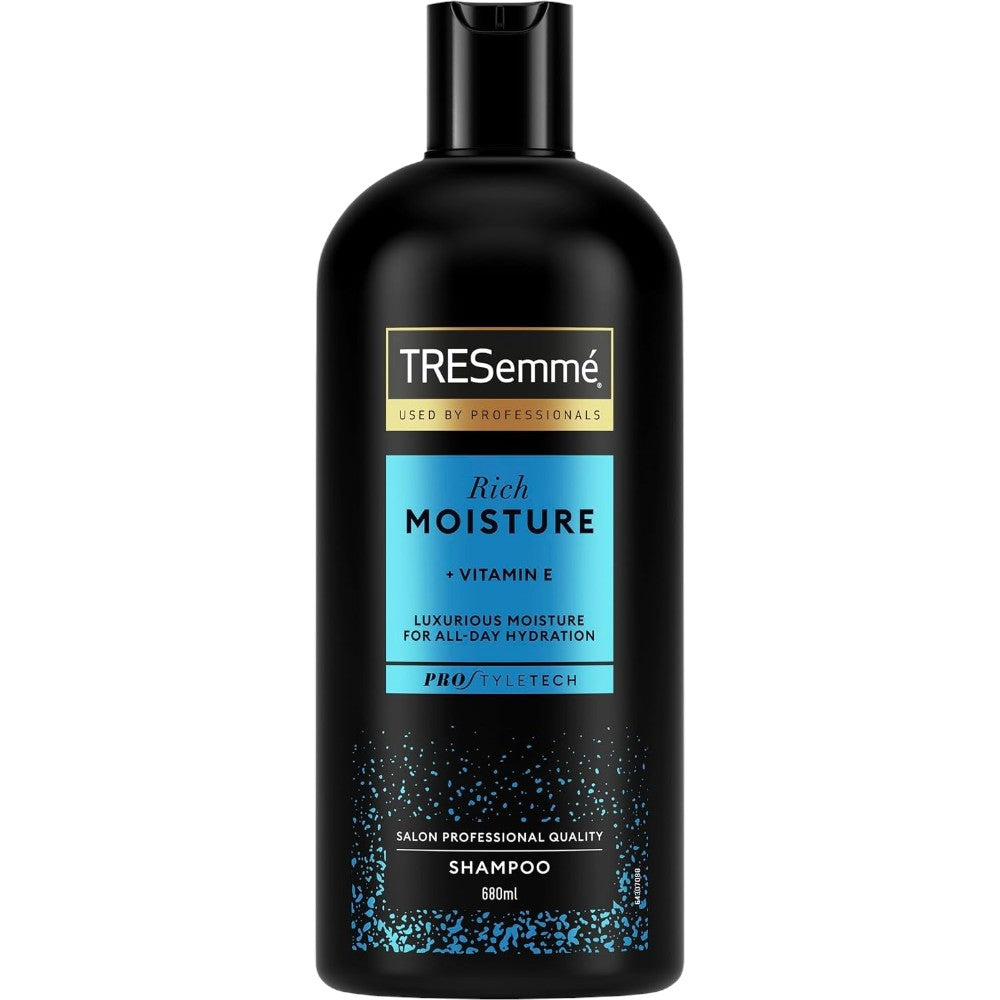 TRESemmé Rich Moisture Shampoo with Vitamin E 680ml bottle front packaging