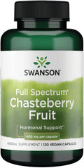Swanson Chasteberry Fruit 400mg 120 Vegan Capsules