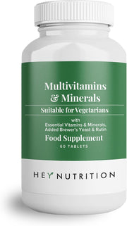 Hey Nutrition Advanced Daily Multivitamin bottle, 60 vegetarian capsules.