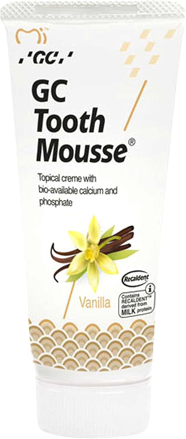 GC Tooth Mousse Vanilla - 40g | Remineralising Dental Crème for Sensitive Teeth