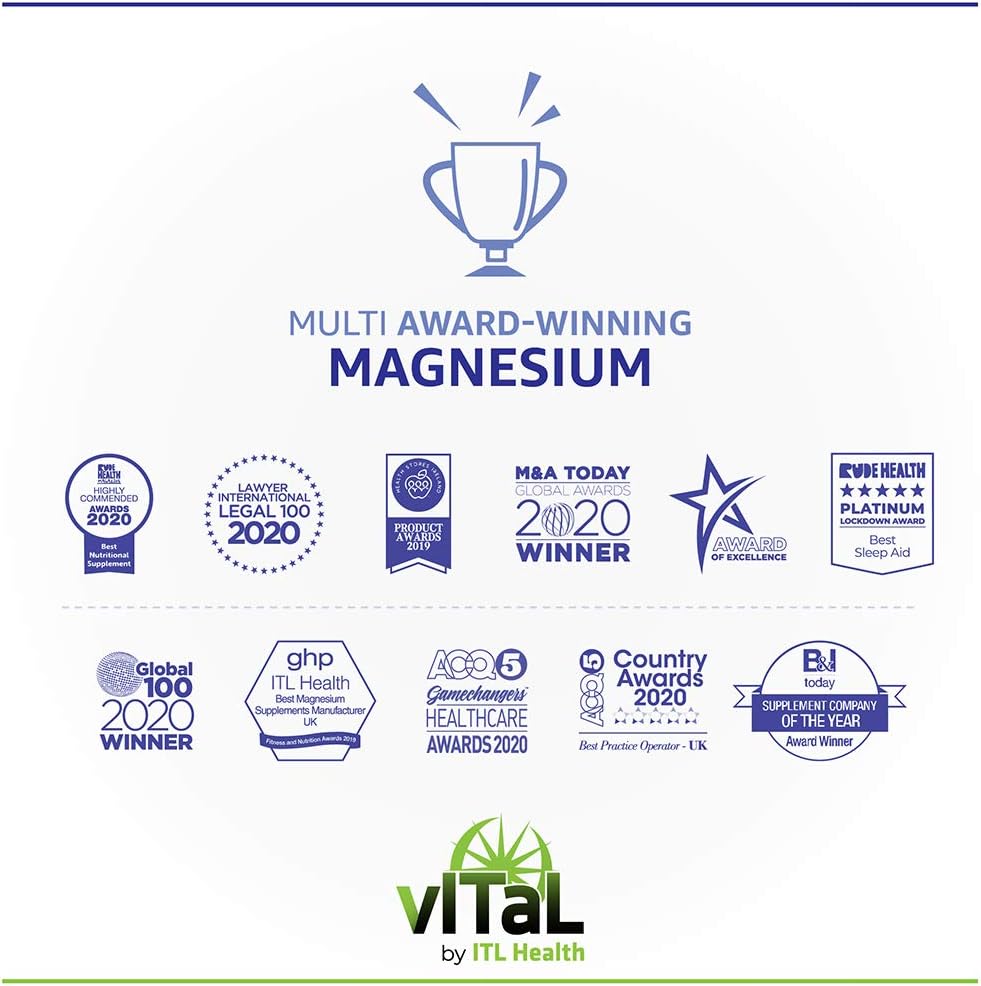 MAG365 Vitamin D Plus Capsules - with Magnesium, B12, K2 - 60 Count