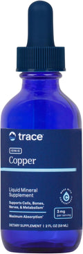 Trace Minerals Ionisch Koper 3mg Vloeibare Druppels - 59ml