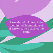 Faith In Nature Lavender & Geranium Balancing Shampoo Refill, 5 litre refill bottle packaging, lavender and geranium, 5L, ingredients