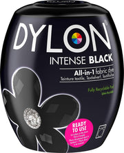 Dylon All-in-1 Washing Machine Fabric Dye Pod Intense Black 350g packaging