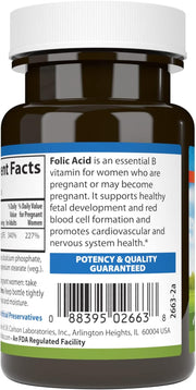 Barcode image: Carlson Folic Acid tablets 800 mcg barcode bottle 300 count