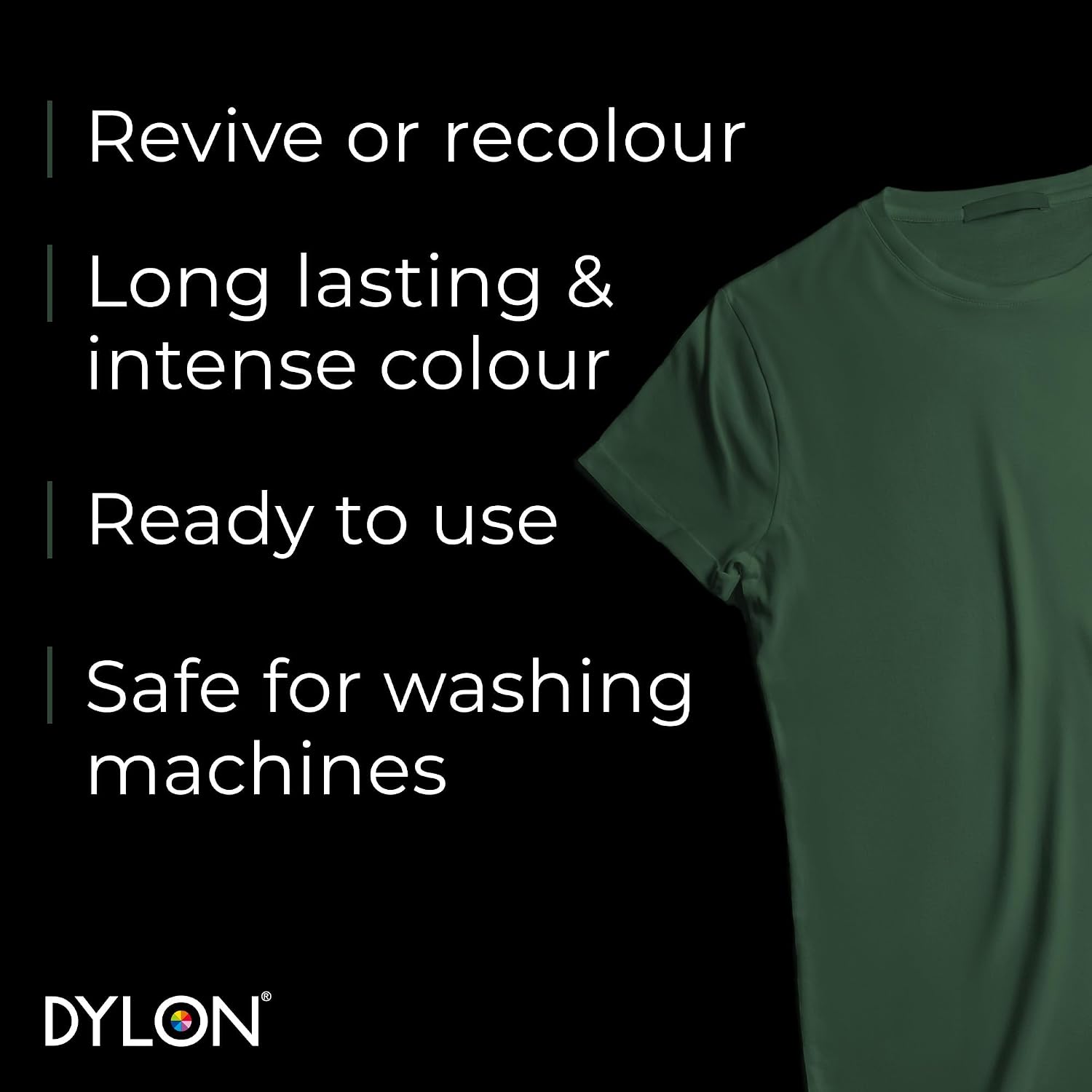 Dylon All-in-1 Fabric Dye Pod Forest Green 350g washing machine instructions