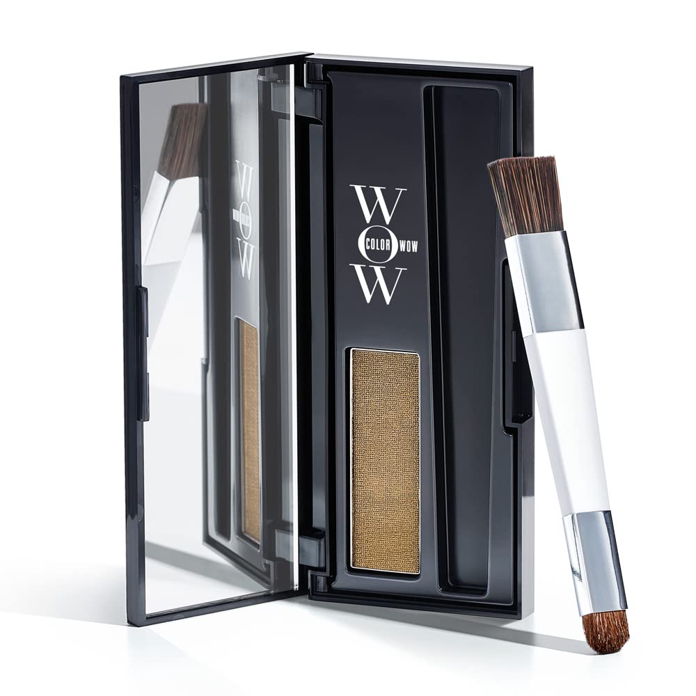 Color Wow Root Cover Up Dark Blonde 2.1g compact with application brush